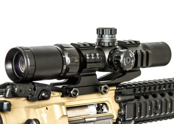 AIM Sports 1.5-4x30 Tri Illumination CQB Scope With Locking Turrets (Arrow Reticle)