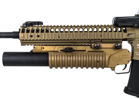 UK Arms Quick Detach Long M203 Launcher  RIS Mounted ( Tan )