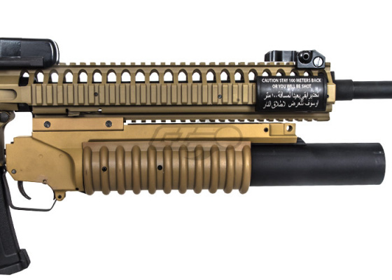 UK Arms Quick Detach Long M203 Launcher  RIS Mounted ( Tan )