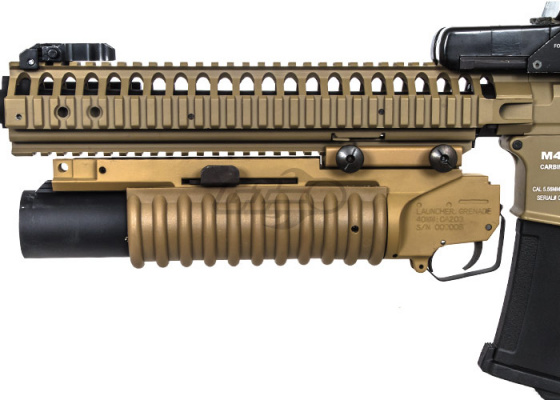 UK Arms Quick Detach Short M203 Launcher  RIS Mounted ( Tan )