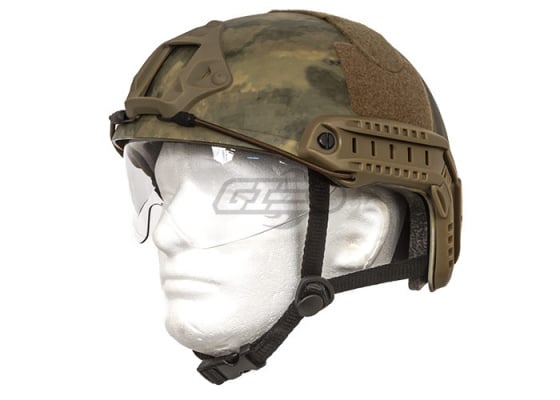 Lancer Tactical PJ Type Basic Version Helmet w/ Retractable Visor ( A-TACS AU / M )