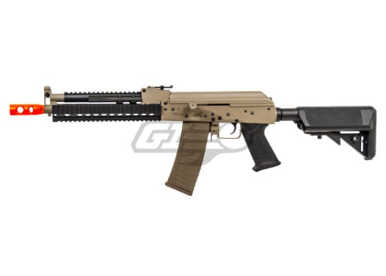 Lancer Tactical LT11T AK Tactical RIS Carbine AEG Airsoft Rifle ( Tan )