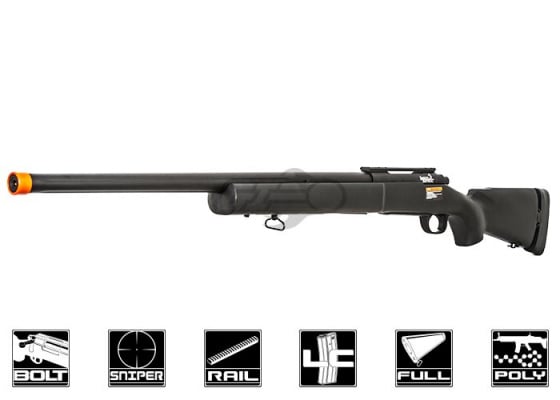 Lancer Tactical LT28B M24 Bolt Action Spring Sniper Airsoft Rifle ( Black )