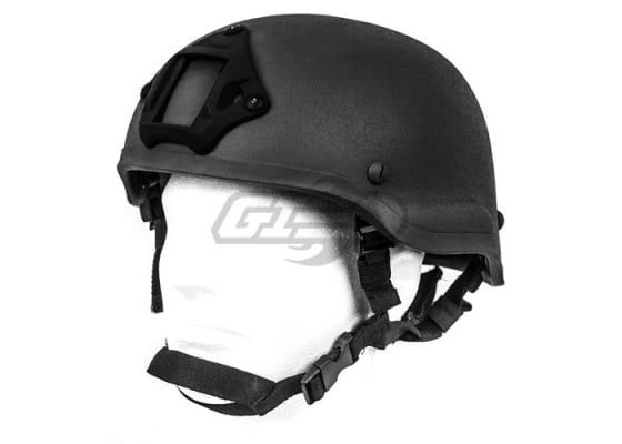 Lancer Tactical MICH 2002 Helmet w/ NVG Mount ( Black )