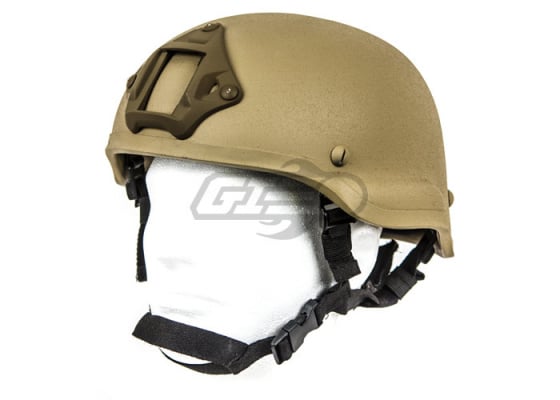 Lancer Tactical MICH 2002 Helmet w/ NVG Mount ( Flat Dark Earth )