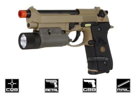 WE M92 S FDE GBB Airsoft Pistol ( Tan )