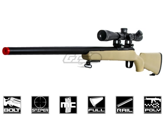 Well MB02B Bolt Action Sniper Airsoft Rifle ( Tan )