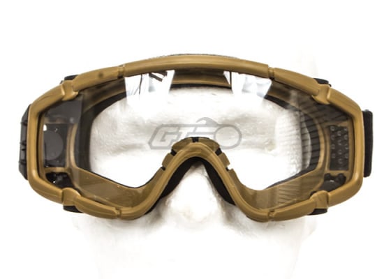 Emerson SI Ballistic Goggles For Helmet w/2 Lens Fan Version ( Tan )