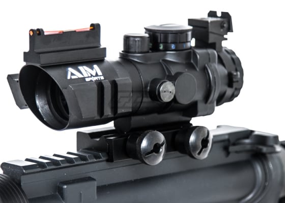 AIM Sports Fiber Optic 4x32 Tactical Compact Scope ( Arrow Reticle )