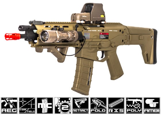 A&K Magpul Masada ACR RIS Carbine AEG Airsoft Rifle ( Tan )