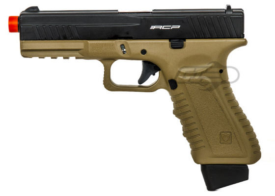 APS ACP Action Combat Pistol CO2 Airsoft Gun ( Dark Earth )