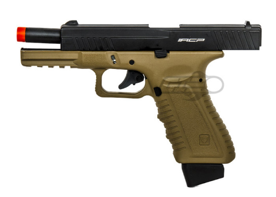 APS ACP Action Combat Pistol CO2 Airsoft Gun ( Dark Earth )