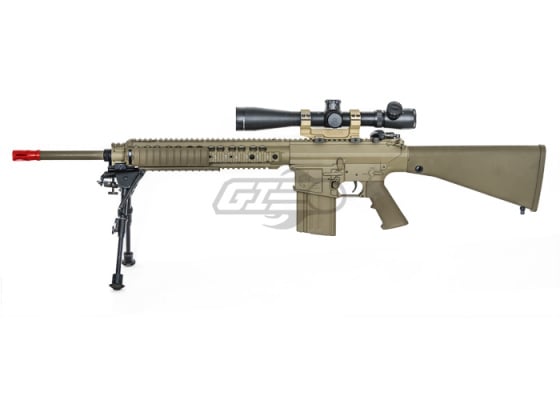 Knight's Armament M110 SASS AEG Airsoft Rifle by ARES ( Tan )