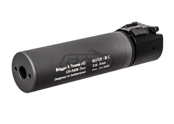 ASG B&T ROTEX - III Barrel Extension for M4 Series AEG ( Short / Grey ) ( Flash Hider Included )