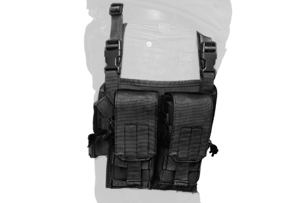 Lancer Tactical Magazine Pouch Leg Rig MOLLE ( Black )