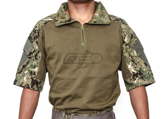 Lancer Tactical Gen 2 Combat Short Sleeve Shirt ( Woodland Digital / XS )