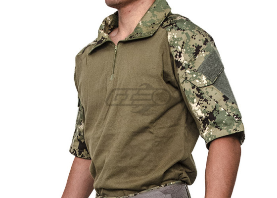 Lancer Tactical Gen 2 Combat Short Sleeve Shirt ( Woodland Digital / XS )