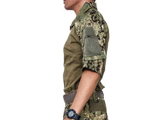 Lancer Tactical Gen 2 Combat Short Sleeve Shirt ( Woodland Digital / XS )