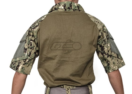 Lancer Tactical Gen 2 Combat Short Sleeve Shirt ( Woodland Digital / XS )