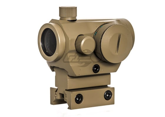 Lancer Tactical Mini Red & Green Dot Sight With 1" Riser Mount ( Tan )