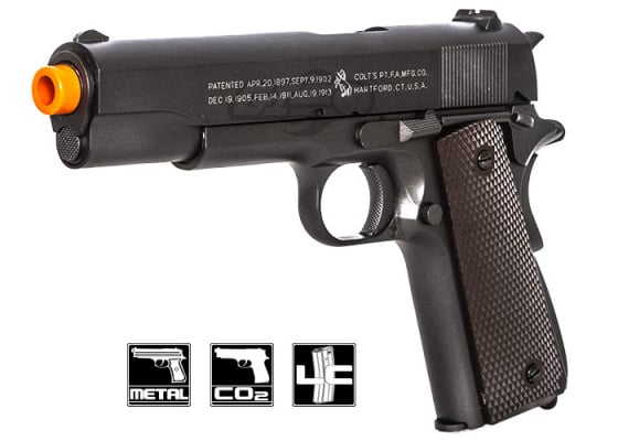 Colt 1911A1 Blowback CO2 Airsoft Pistol ( Black )