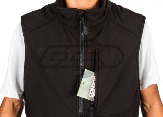 Condor Outdoor Core Softshell Vest Shirt ( Black / L )