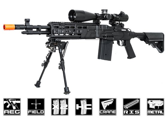 Echo 1 M14 Combat Master RIS AEG Airsoft Rifle ( Black )