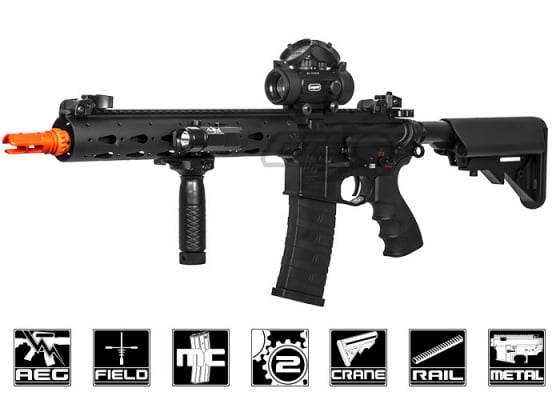 G&G Combat Machine GC16 FFR 12" M4 Carbine AEG Airsoft Rifle ( Black )