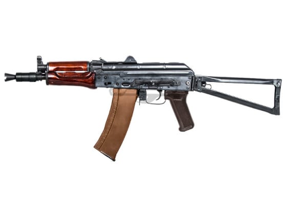 E&L Airsoft AK74U A104 Carbine AEG Airsoft Rifle ( Wood )