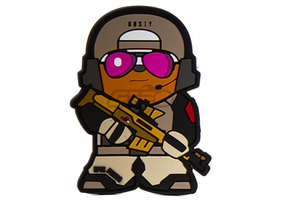 Epik Panda Soldier Bear Rusty PVC Patch