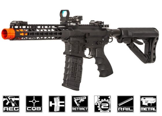 G&G Combat Machine GC16 Wild Hog 9" Keymod M4 Carbine AEG Airsoft Rifle ( Black )