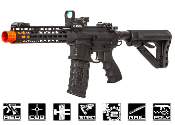 G&G Combat Machine GC16 Wild Hog 9" Keymod M4 Carbine AEG Airsoft Rifle ( Black )