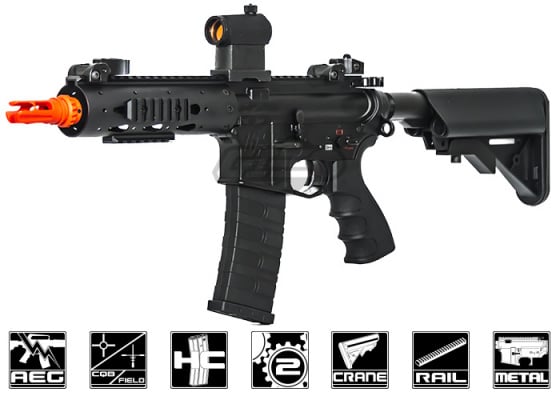 G&G Combat Machine GC16 FFR 7" M4 Carbine AEG Airsoft Rifle ( Black )