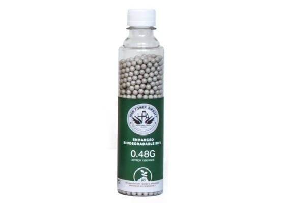 High Power Airsoft 0.48g 1500 ct.  BBs ( White )