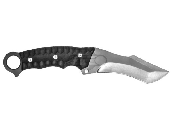 HX Outdoors Beret Tactical Knife w/ Nylon Pouch ( Black )