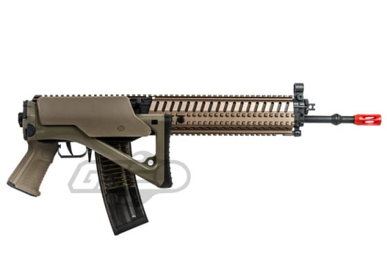 ICS SIG 551 MRS Carbine AEG Airsoft Rifle ( Flat Dark Earth / Black )