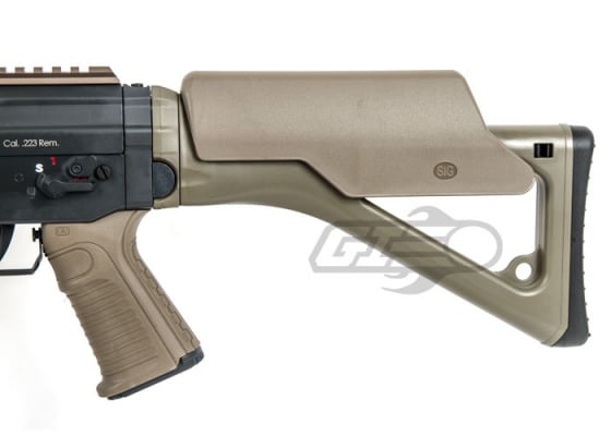 ICS SIG 551 MRS Carbine AEG Airsoft Rifle ( Flat Dark Earth / Black )