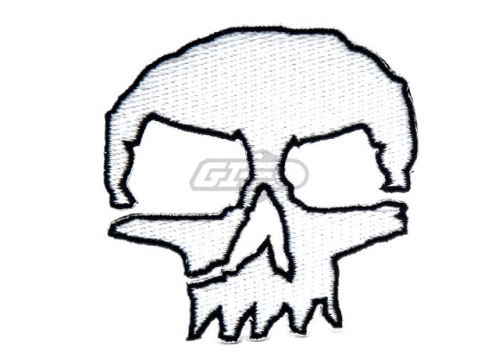 ill Gear Monster Tactical Skull Velcro Patch ( Black / White )