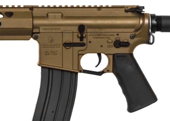 Krytac War Sport LVOA-C M4 Keymod Carbine AEG Airsoft Rifle w/ 10 Free Hicap Mags - Airsoft GI Exclusive ( Flat Dark Earth )