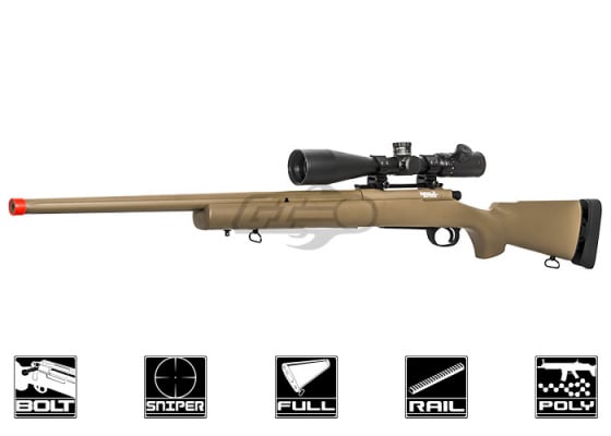 Lancer Tactical LT28T M24 Bolt Action Spring Sniper Airsoft Rifle ( Flat Dark Earth )