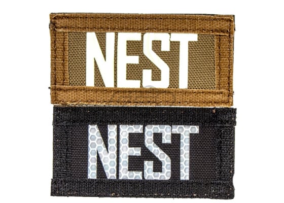 Emerson "NEST" Reversible Velcro Glow In Dark I.R. Patch ( Brown / Black )