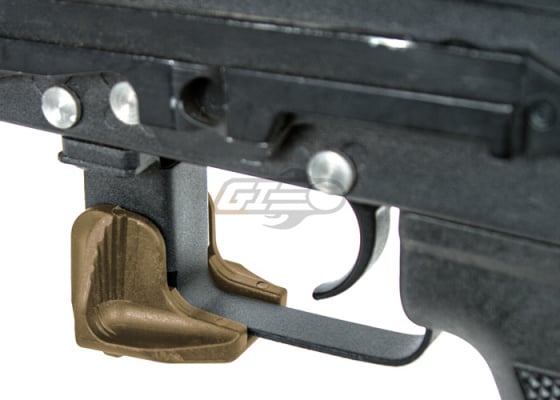 Lancer Tactical AK47 Polymer Magazine Release Extension ( Tan )