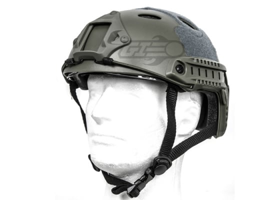 Lancer Tactical PJ Type Basic Version Helmet w/ Retractable Visor ( Foliage )