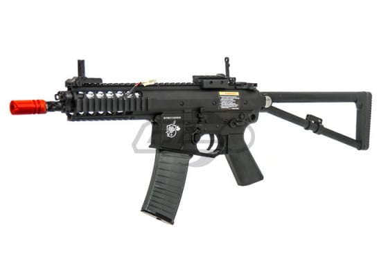 Knight's Armament PDW AEG Carbine Airsoft Rifle By Lancer Tactical ( Black )