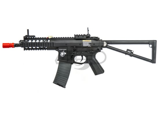 Knight's Armament PDW AEG Carbine Airsoft Rifle By Lancer Tactical ( Black )