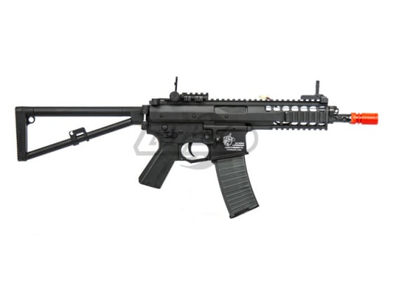 Knight's Armament PDW AEG Carbine Airsoft Rifle By Lancer Tactical ( Black )