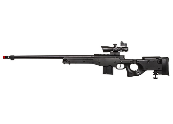 Well MK96 AWP Compact Bolt Action Sniper Airsoft Rifle ( Black )