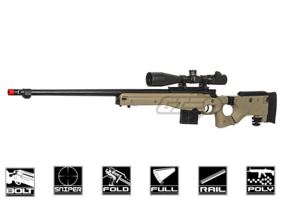 Well MK96 AWP Compact Bolt Action Sniper Airsoft Rifle ( FDE )