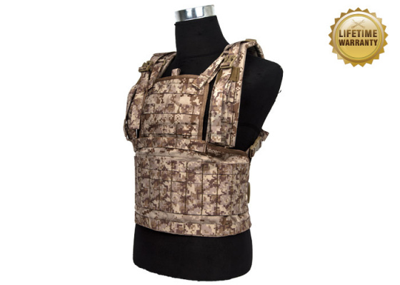 Pantac USA 1000D Cordura Molle MOD Tactical Vest ( Desert Digital / M )