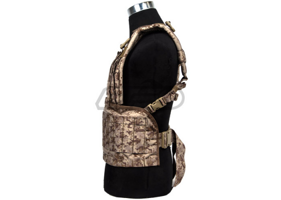 Pantac USA 1000D Cordura Molle MOD Tactical Vest ( Desert Digital / M )